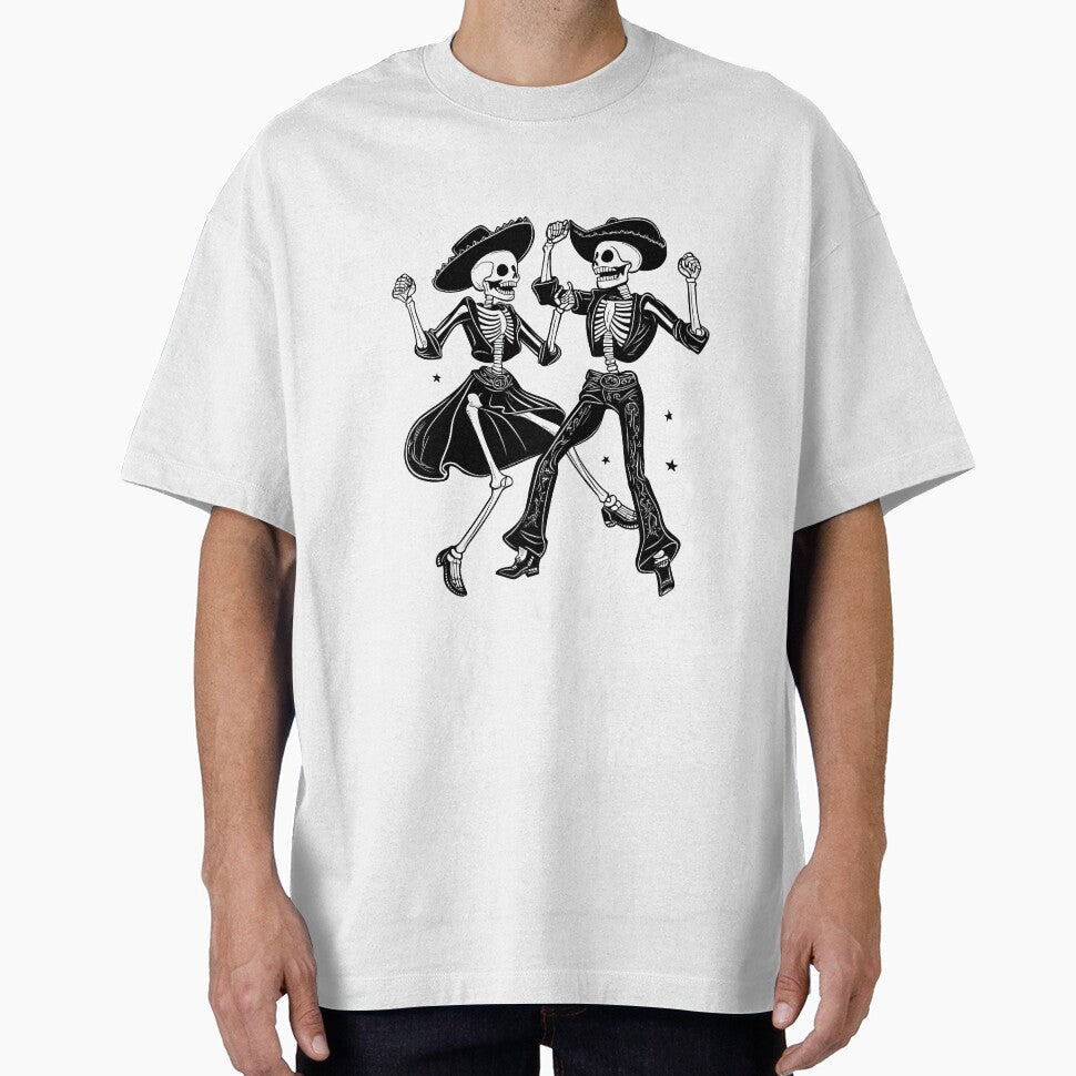 Skeleton Cowboys Dancing by papertoni