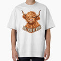 Don't Herd Me Wrong Grumpy Fluffy Highland Cow Funny Sarcastic Cattle by ZIGLWORKS