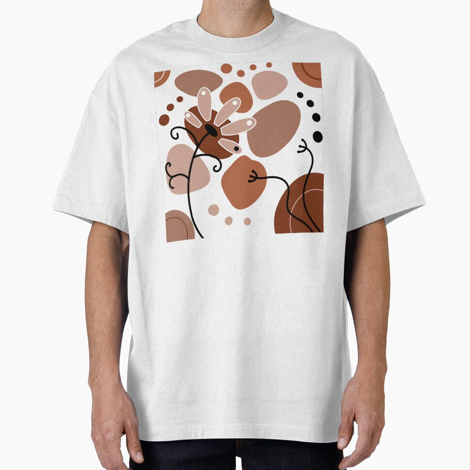 Chocolate Brown Whimsical Boho Design by Sartoris Art