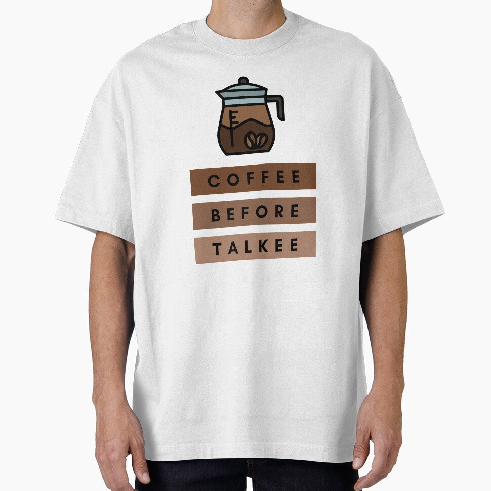 Coffee Before Talkee Coffee Drinker Humor by EllConApparel