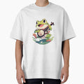 Frog playing a banjo by Daytalk