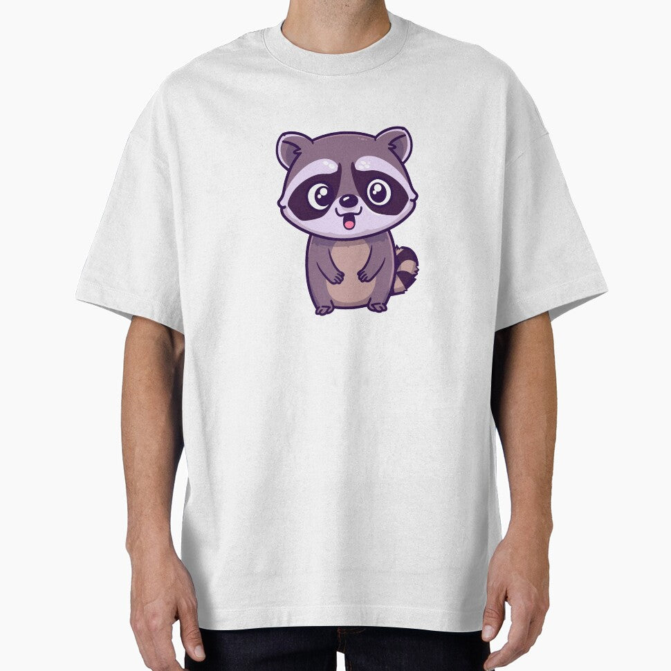 Cute Kawaii Raccoon Cartoon | Adorable Woodland Animal Design by ColorsoftNature