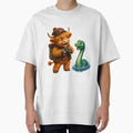 Cute Scottish Highland Cow Exploring with the Loch Ness Monster by MaedK