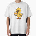 Cute Duck Holding Decorated Easter Egg – Fun Spring Animal Illustration by Confuzz1ed