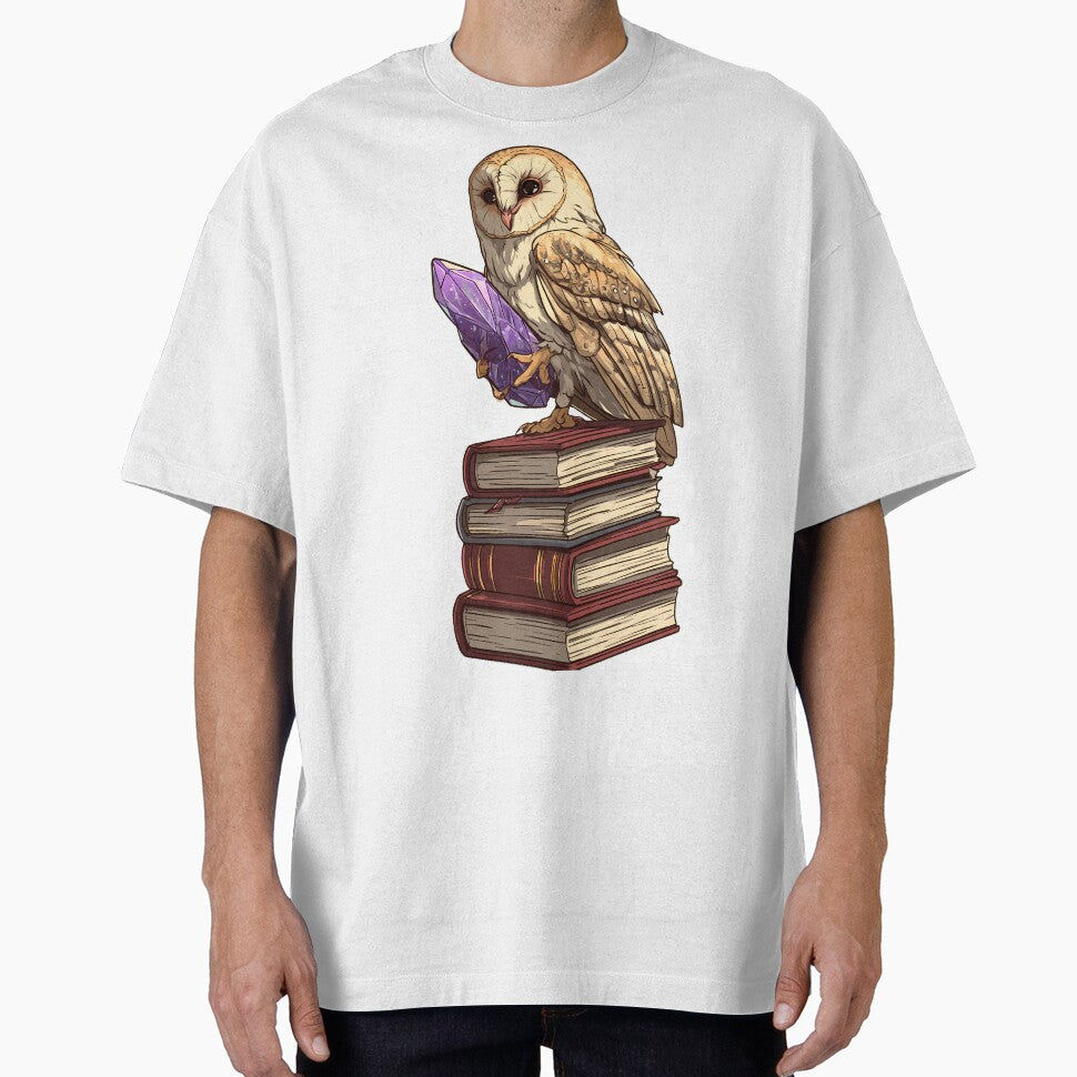 Amethyst Owl Spellbook Stack by IllumeInk