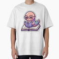 Cute Bookworm Reading Book – Funny Nerd Reader Sticker by ahfas86