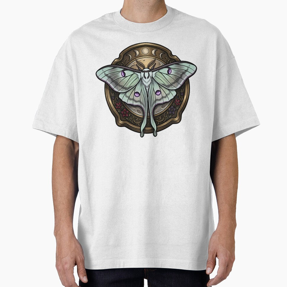 Gothic Luna Moth Pale Celestial Harvest Moon by IllumeInk