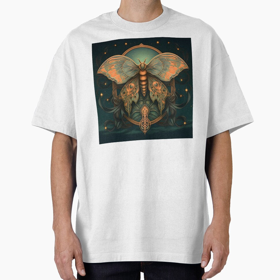 art nouveau moth art print by dcrc