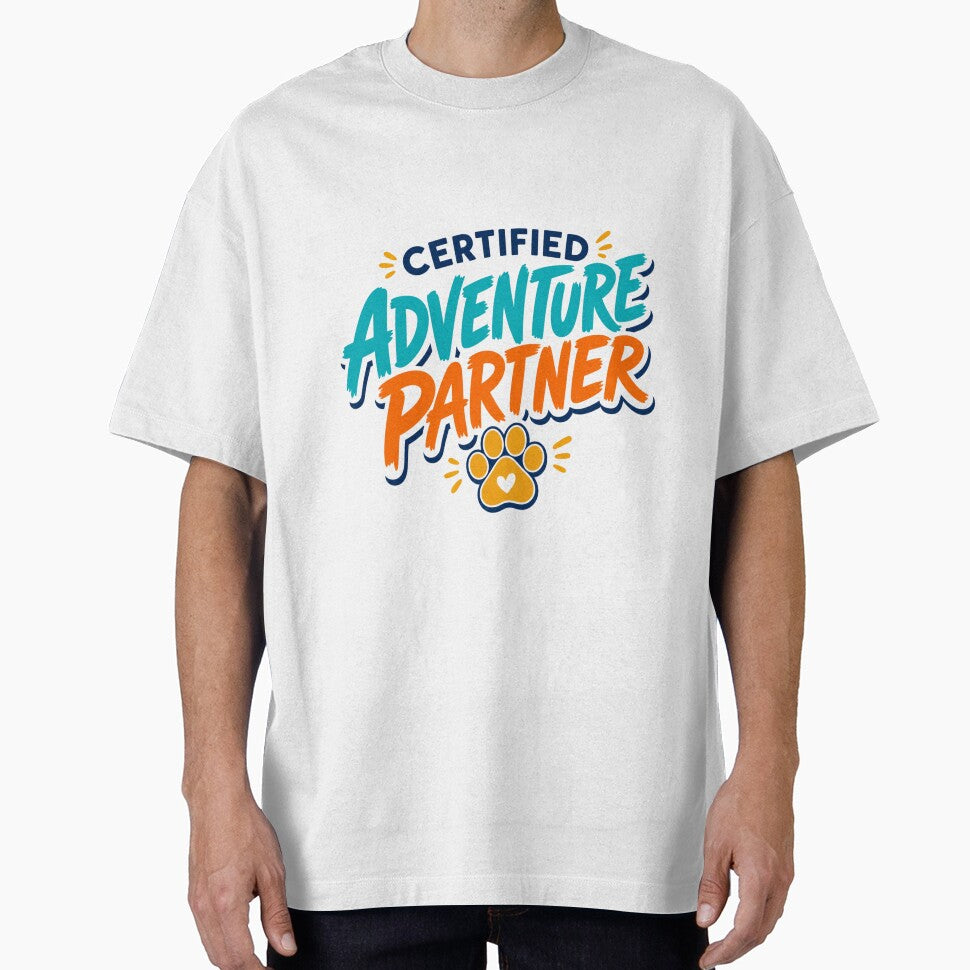 Certified Adventure Partner Golden Retriever Dog Dad Kawaii T-Shirt by Ashley critters