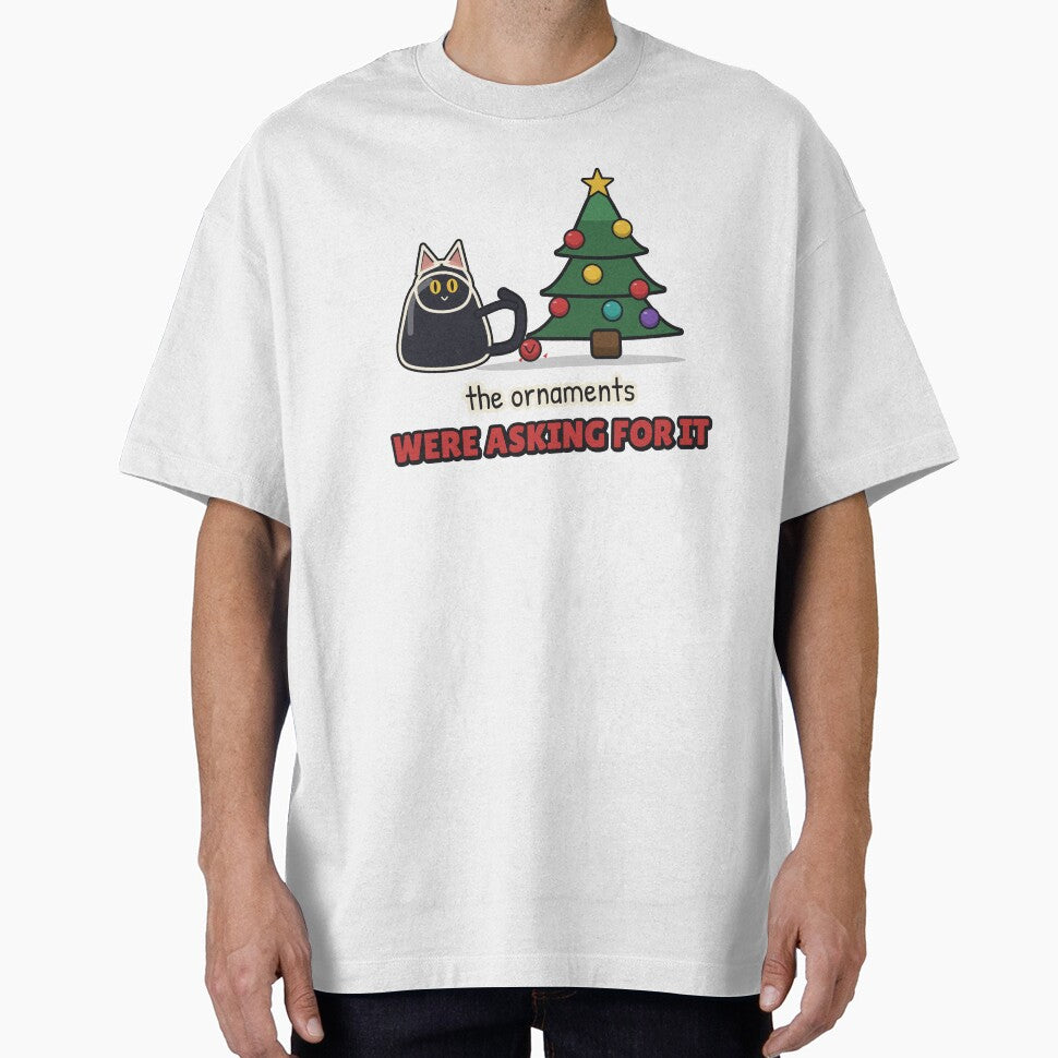 The Ornaments Were Asking for It - Christmas Cat by BooAndBloomCo