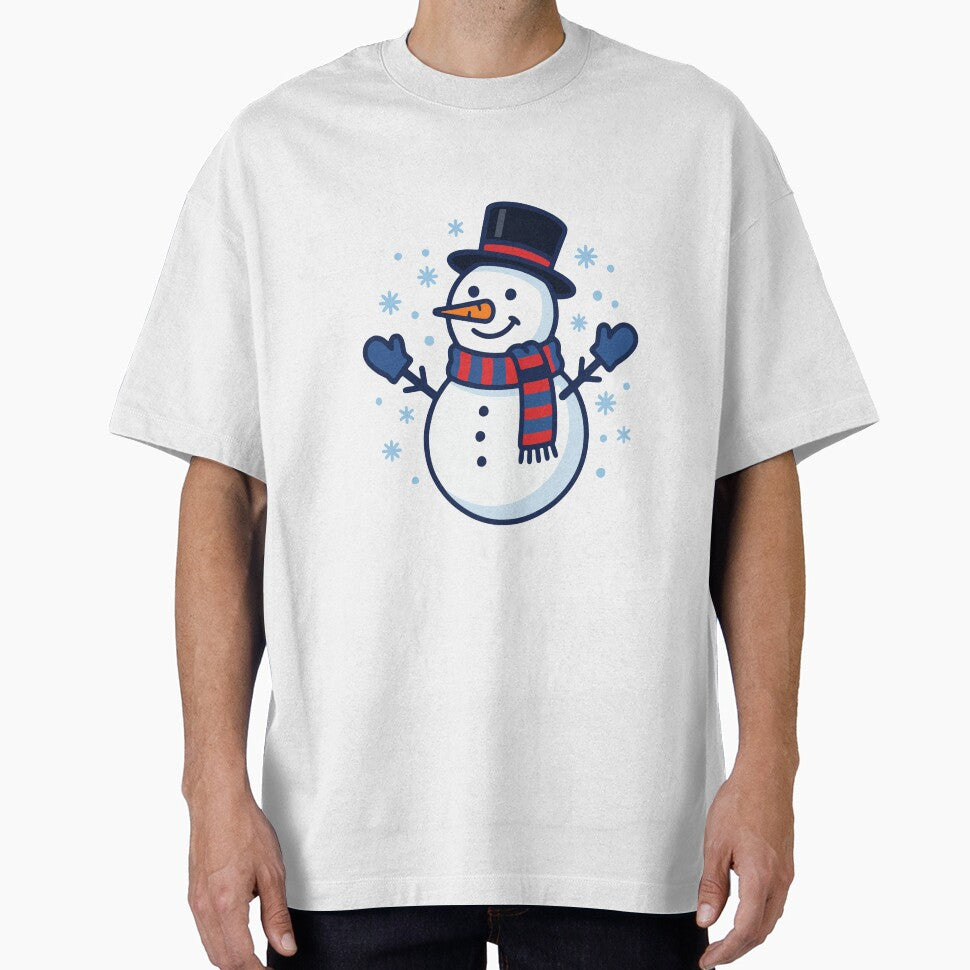 Cute Snowman with Top Hat Scarf by AIG - Andrei Ilie Graphics
