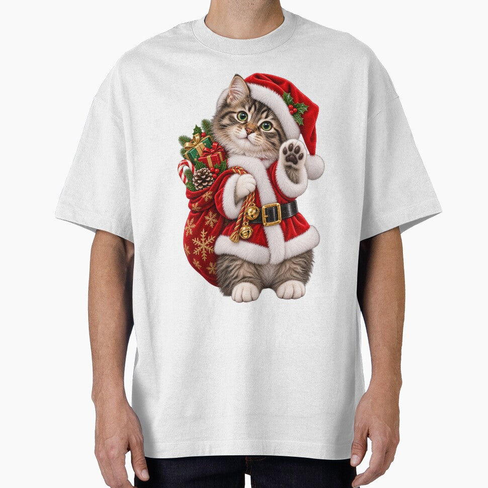 Christmas Cat Santa Claus by RockitBaby