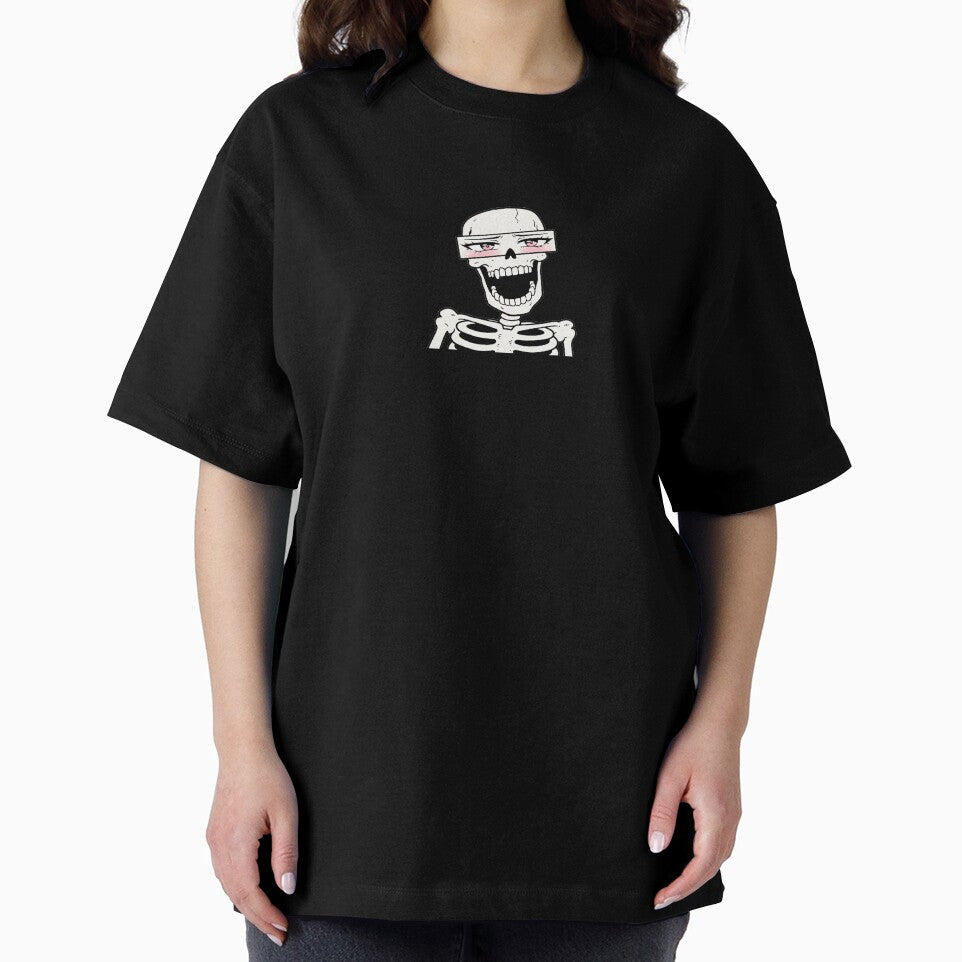 Flirty Anime Skeleton Pink Eyes Halloween by MonkiFlipp