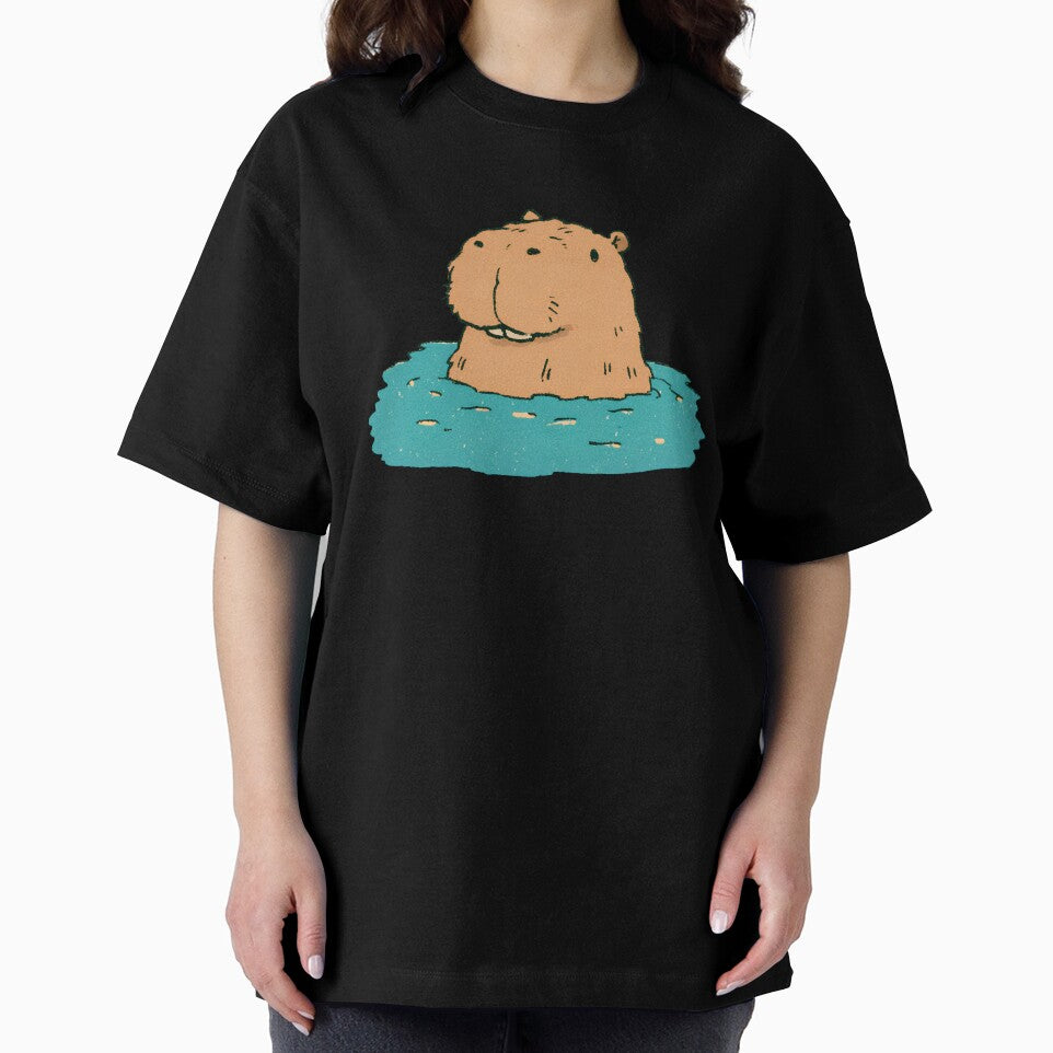 Cute Standing Capybara | Unbothered Chill Animal Art by kuwagatamushi