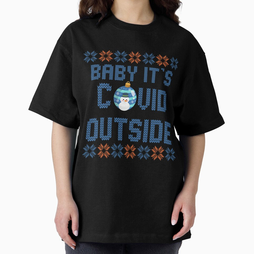 Baby It's C*VID Outside in Blue & Orange by BlushPearls