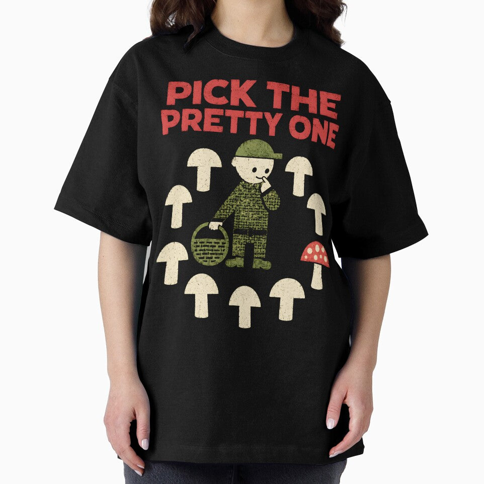 Pick the Pretty One Mushroom Foraging Humor by Victor Shadehorn