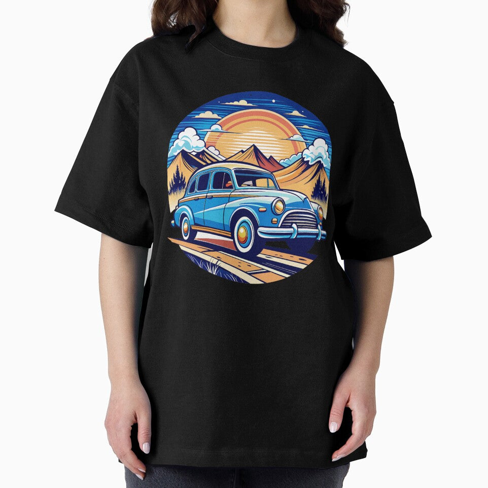 Minimalist retro sunset classic tshirt by anandsiva2703