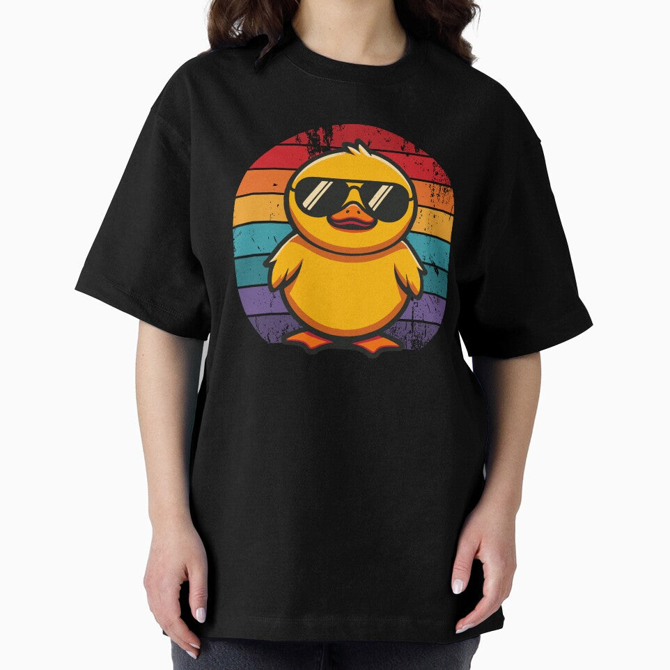 Cool Retro Yellow Duck in Sunglasses 70s 80s 90s Funny Duck by KsuAnn