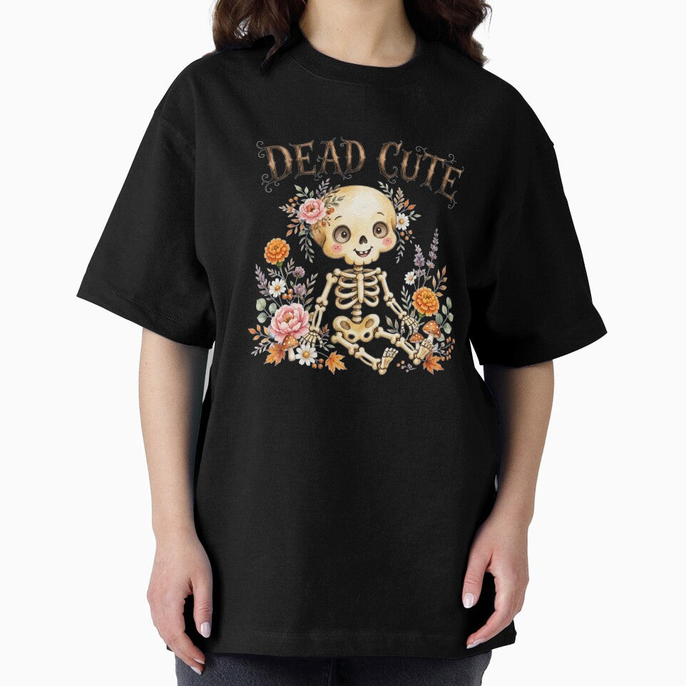 Dead Cute Skeleton Flowers – Pastel Halloween Watercolor by ZyVoAli