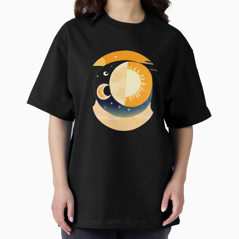 Sun and Moon Celestial Bohemian Art by hyggefolkart
