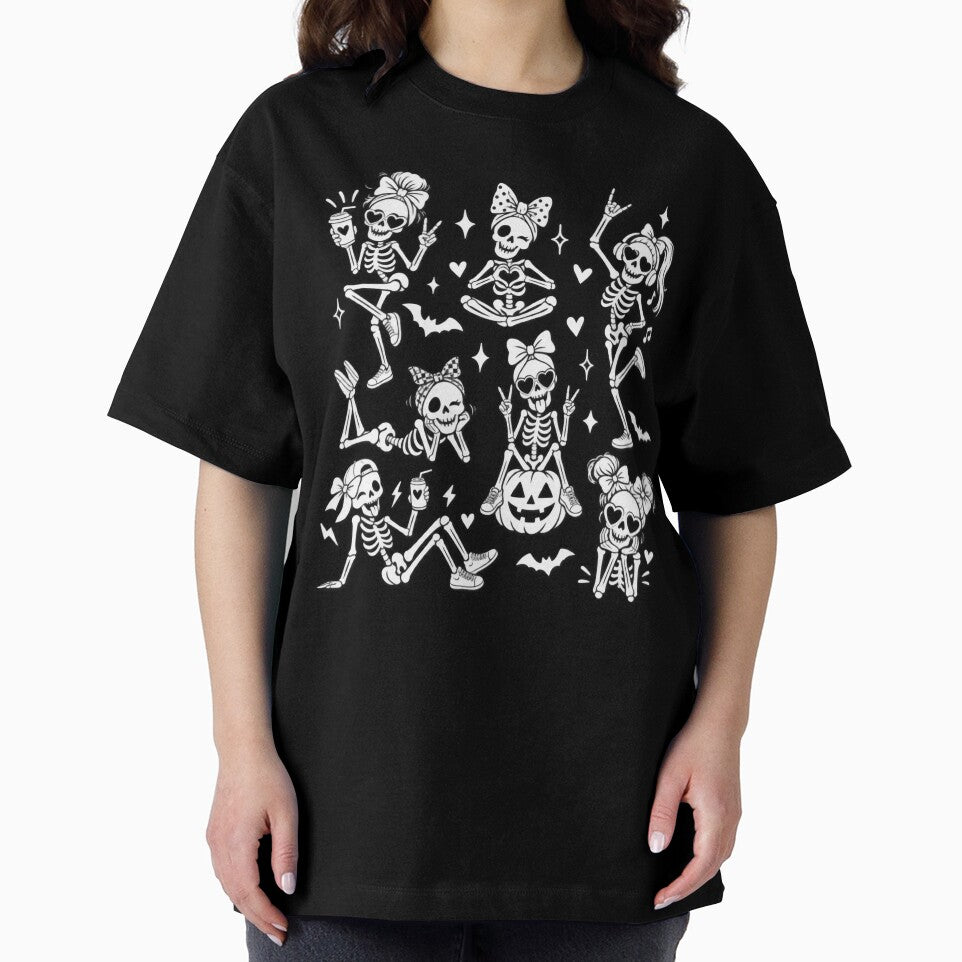 Cute Skeleton Girls Halloween Spooky Bow Party by afr-saad