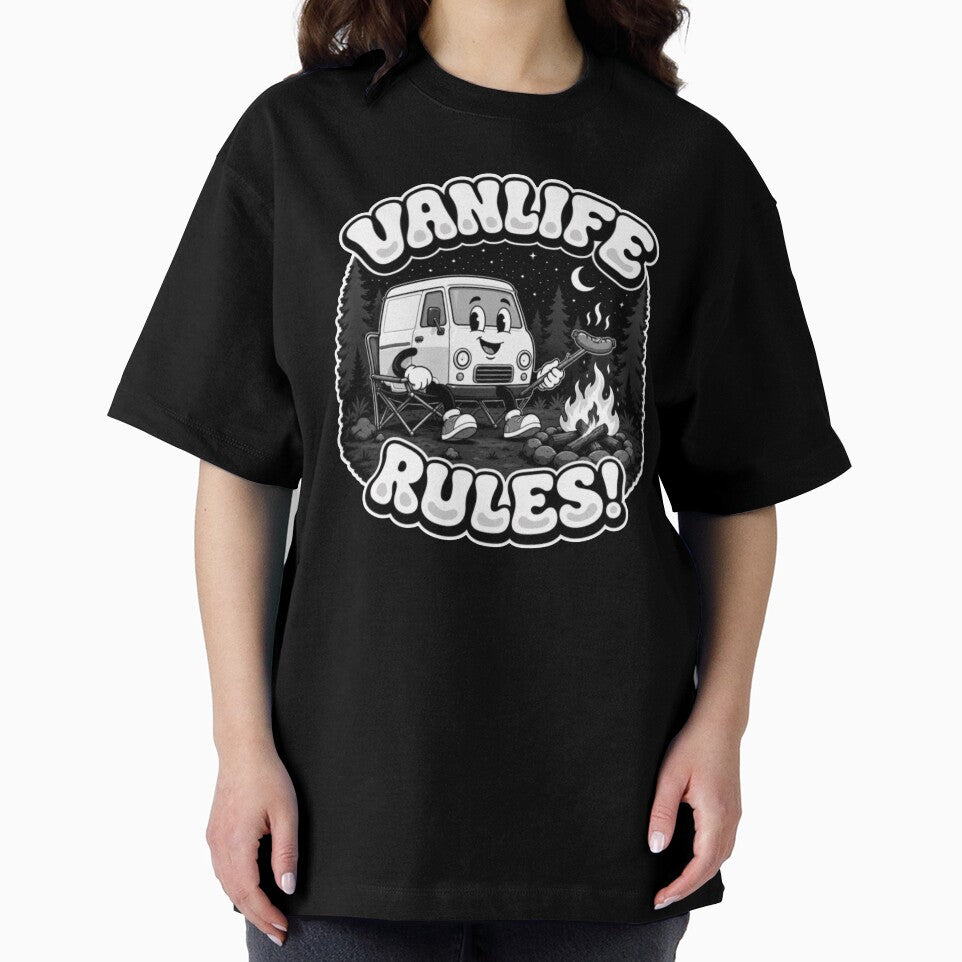 Vanlife Rules! Cute Camper Van Character | Retro Camper Conversion & Tiny Home on Wheels Design by VANLIFE.