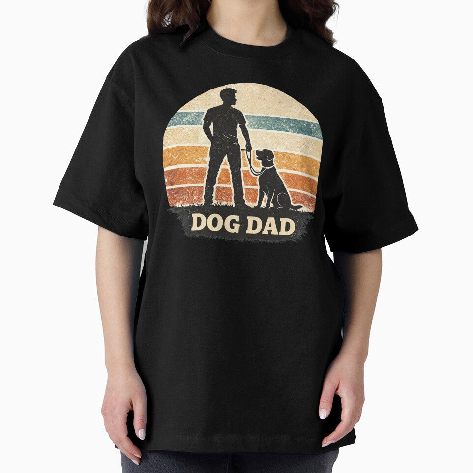 Dog Dad Shirt Funny Dog Lover Gift Vintage T-Shirt by ZEBBEDE - Minimal Streetwear