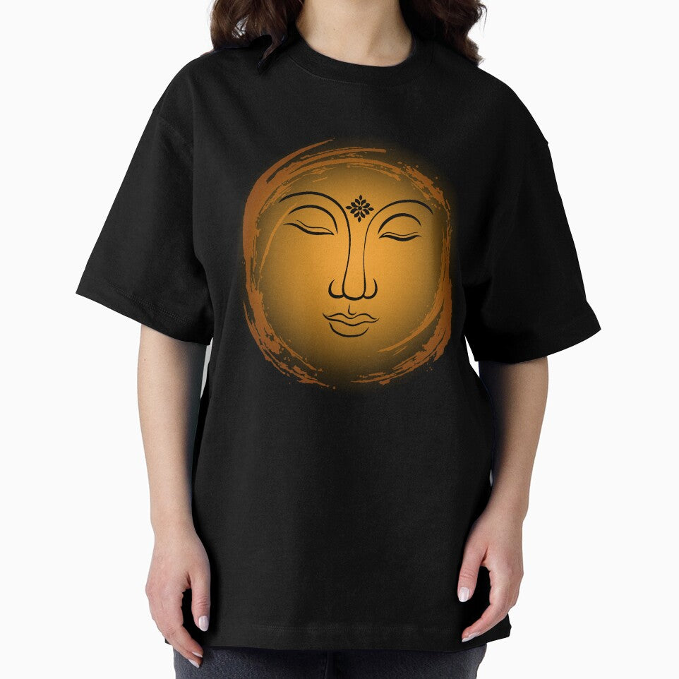 Inner Peace Celestial Sun Face | Boho Spiritual Minimalist Design by DonaFada