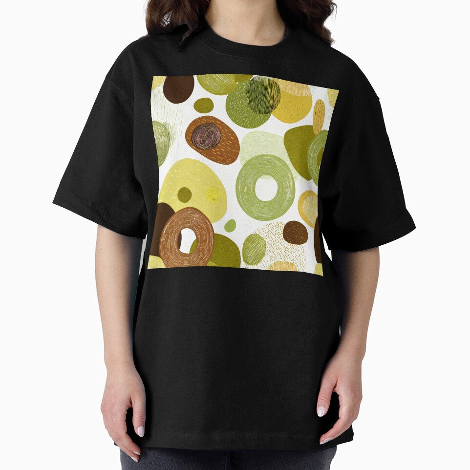 Boho Olive-Green, Yellow, And Brown Abstract Designs by DEC02