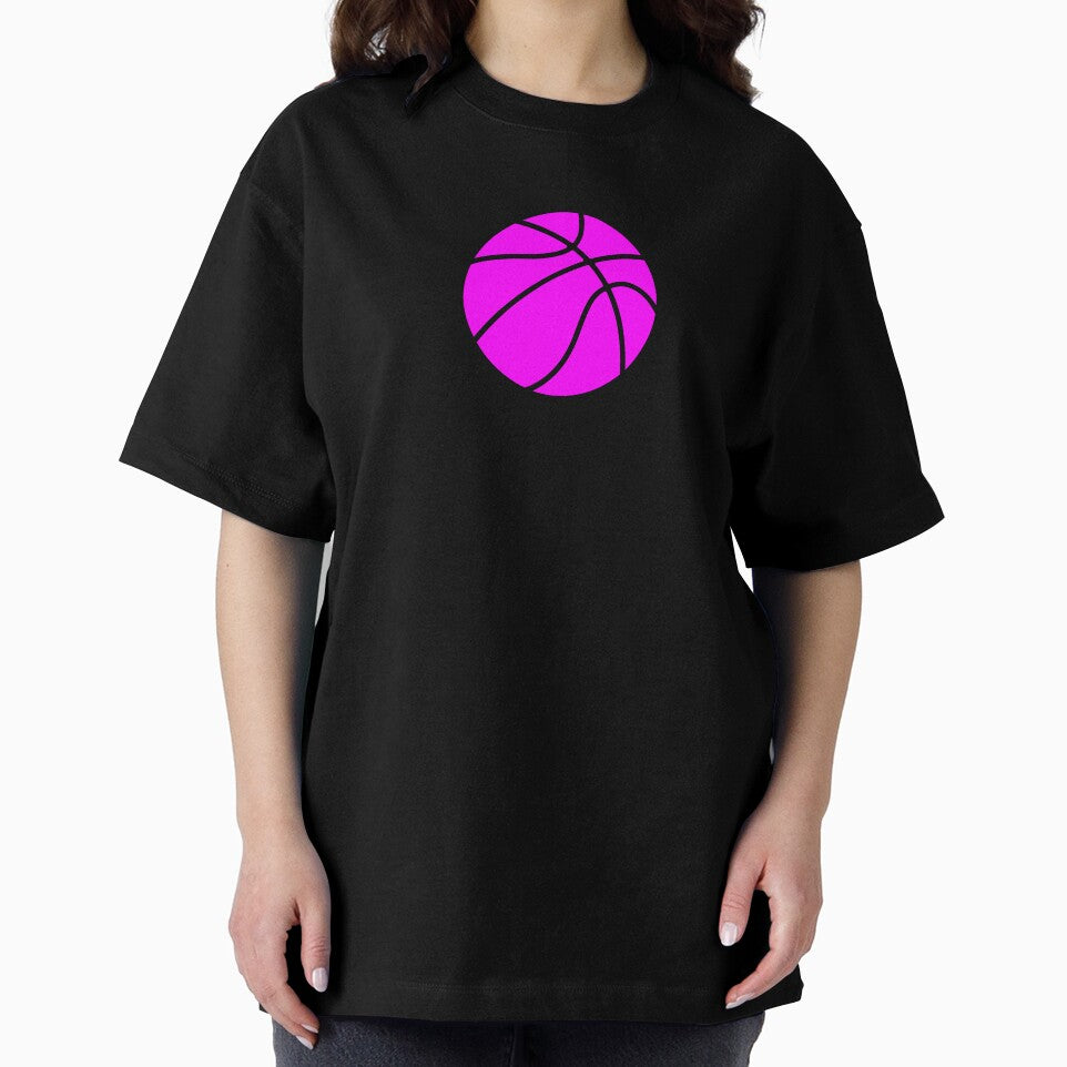 Minimalist Magenta Basketball Graphic by pattern-archive