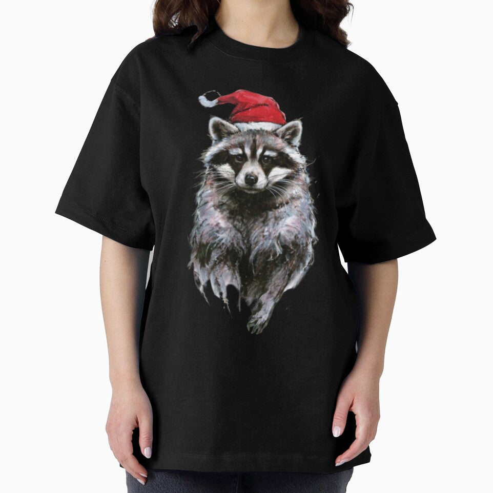 Merry Christmas Raccoon: Retro Love by Blink Art Studio