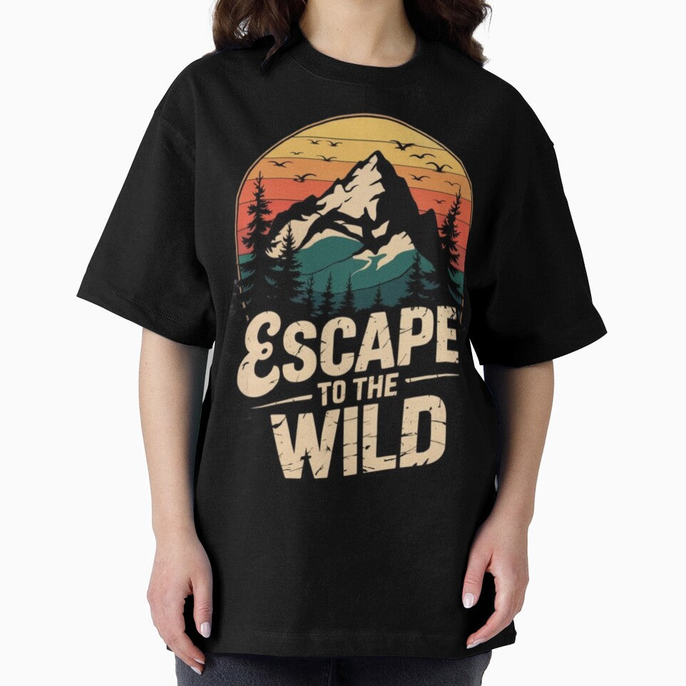 Escape to the Wild Retro Mountain  Art by CrystalCove11