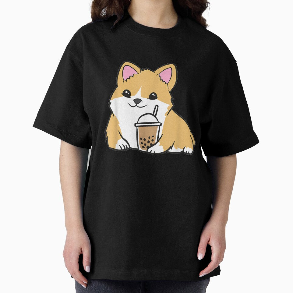 Corgi Bubble Tea Welsh Corgi Pearl Milk Tea by tolivia