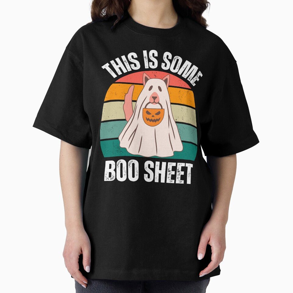 Dog custome for halloween ,boo sheet by erozzz