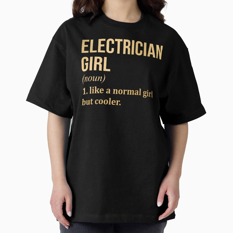 Electrician Girl Definition Electrician in Gold by XCIV