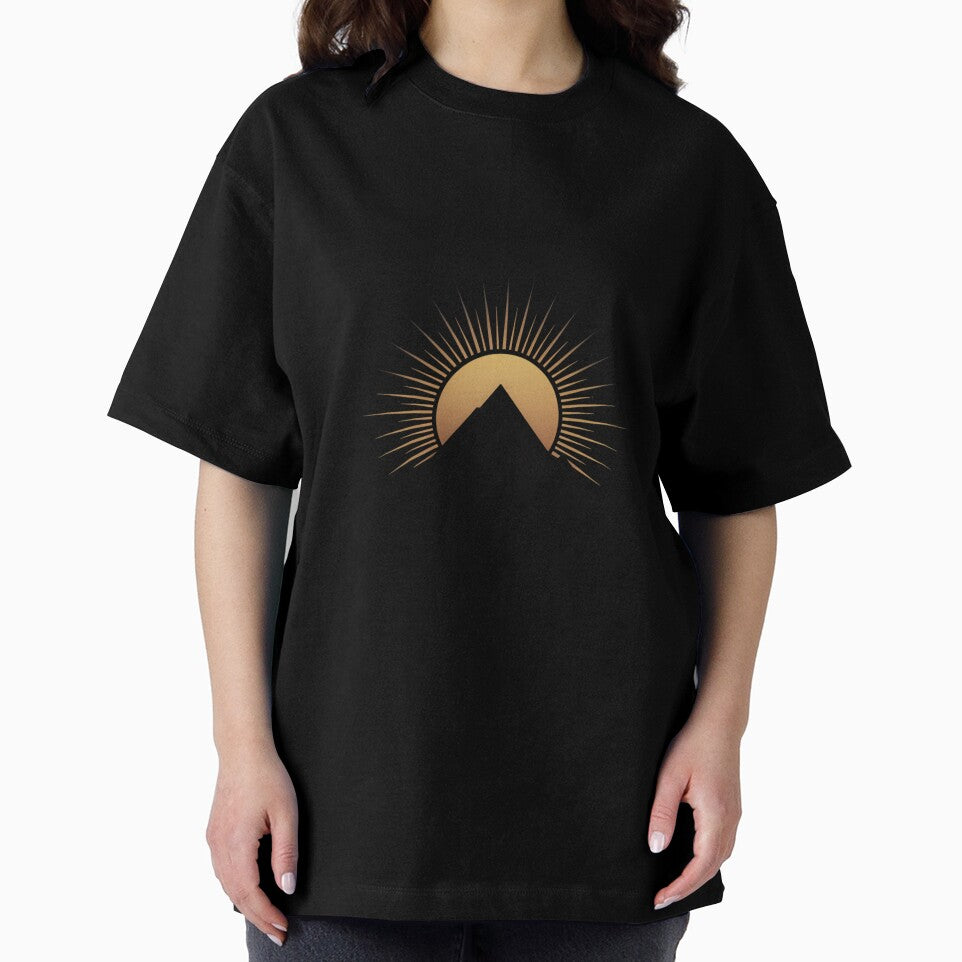 Minimalist Mountain Sunrise – Nature Landscape Art by ArtByYunus