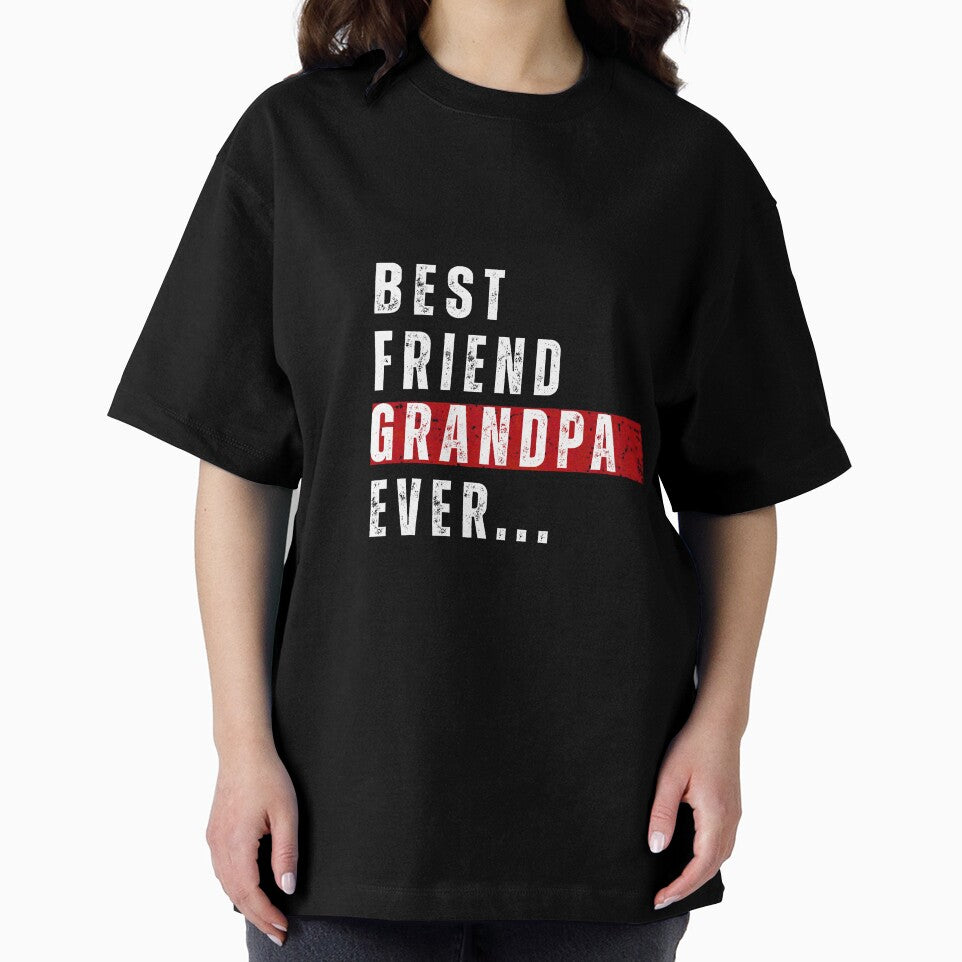 Best Friend Grandpa Ever - Distressed Vintage Typography by EchoPrint Co.
