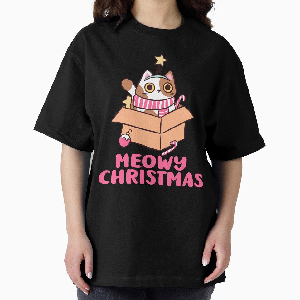 Meowy Christmas cute Christmas cat illustration by Yarafantasyart