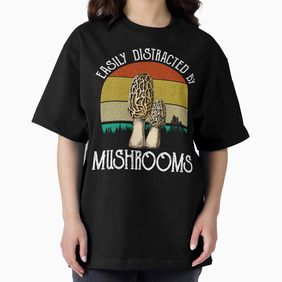Easily Distracted By Mushrooms (Morel) by Cat Lady Designs