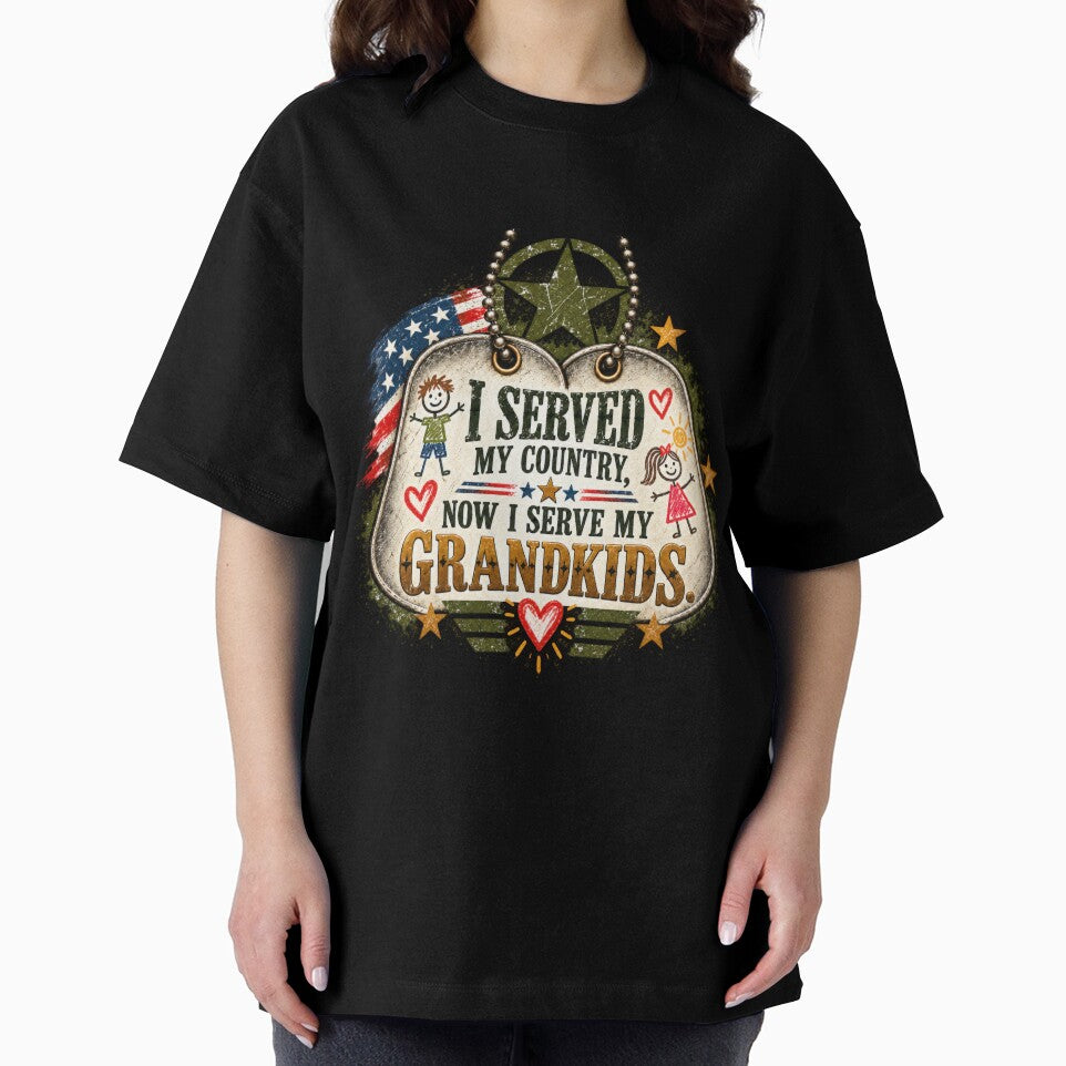Veteran Grandpa Shirt Gift from Grandkids by Offbeat Atlas