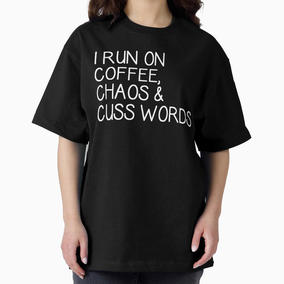 I Run on Coffee Chaos and Cuss Words - Funny Gifts for Coffee Lovers & Drinkers - Busy Mom & Mother Gear by merkraht