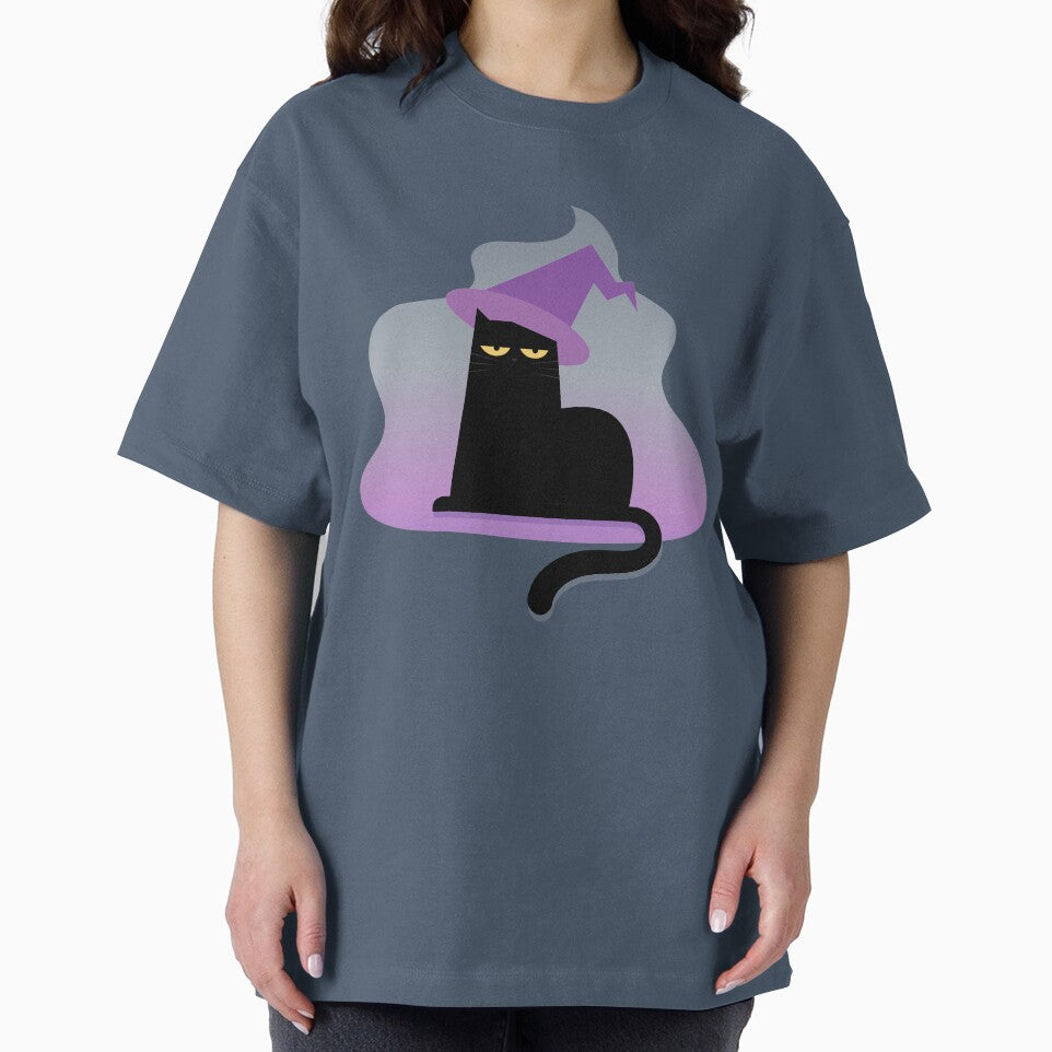 Grumpy Spooky Halloween Black Cat by ZodesignArt