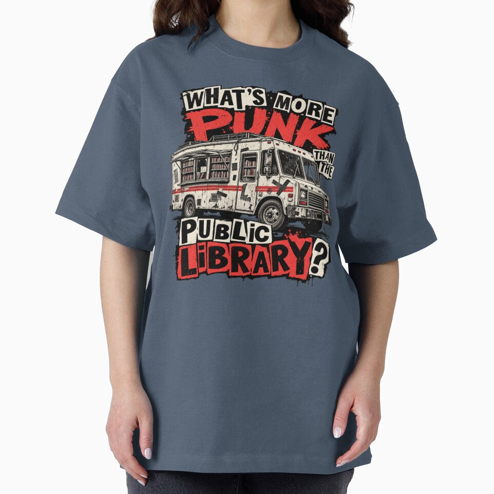 Punk Bookmobile for Librarians & Book Lovers by POD DYNASTY | Original Print On Demand T-Shirt Graphics