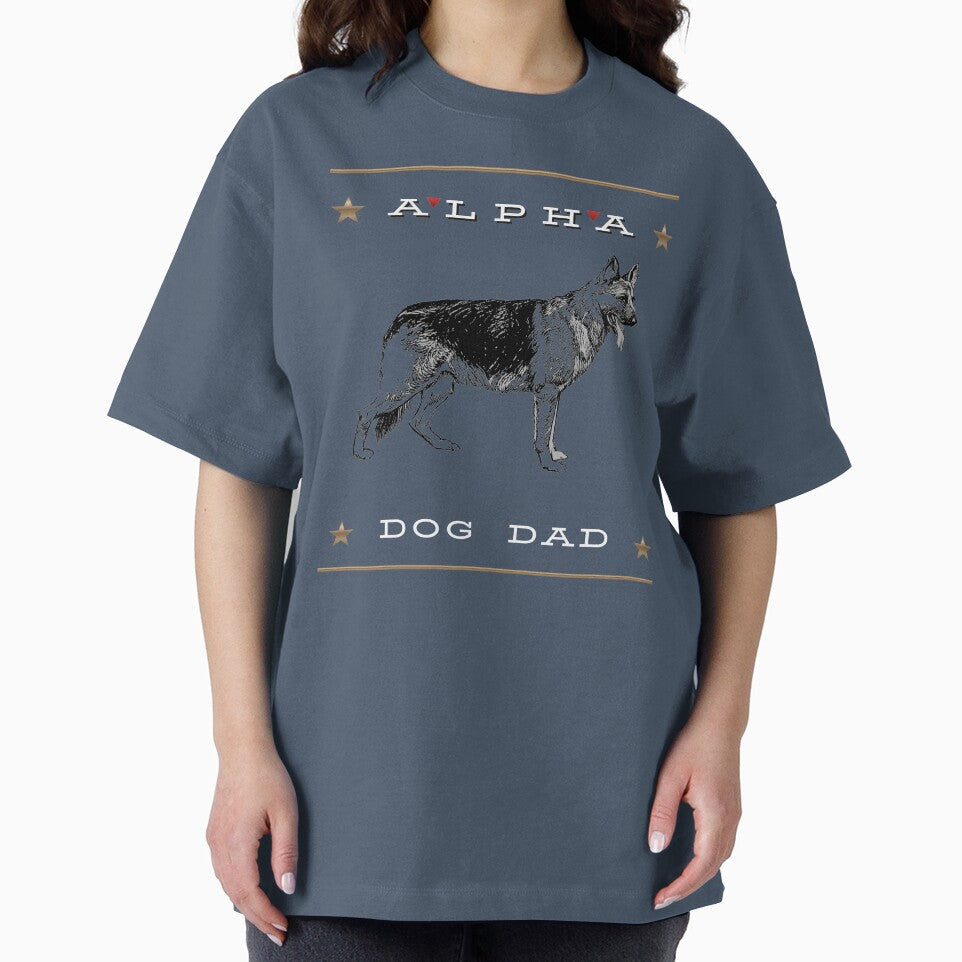 Alpha Dog Dad – Cool Dog Dad Shirt by InkWaveX