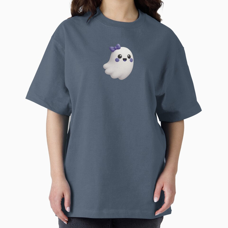 Coquette Floating Ghost With Violet Bow by deisgnsbyshane