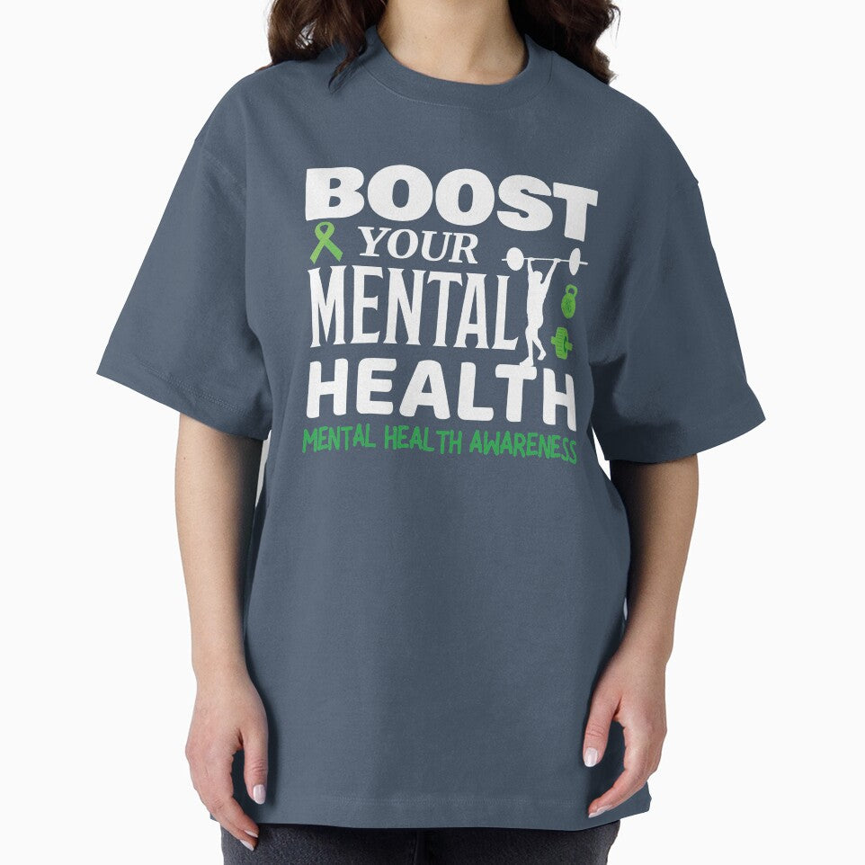 Boost Your Mental Health - Mental Health Awareness-White by OwlCanvas