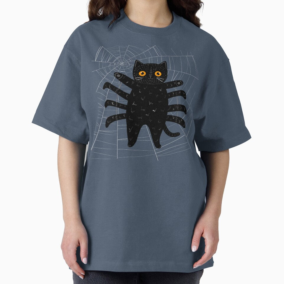 Spooky Spider Cat by KilkennyCat Art