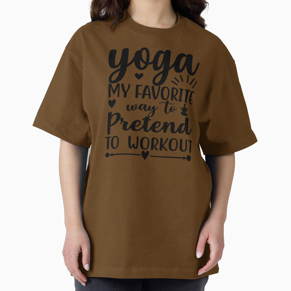 Yoga Quote Yoga My Favourite Way To Pretend to Workout Funny Motivational Saying by SoccaTamam
