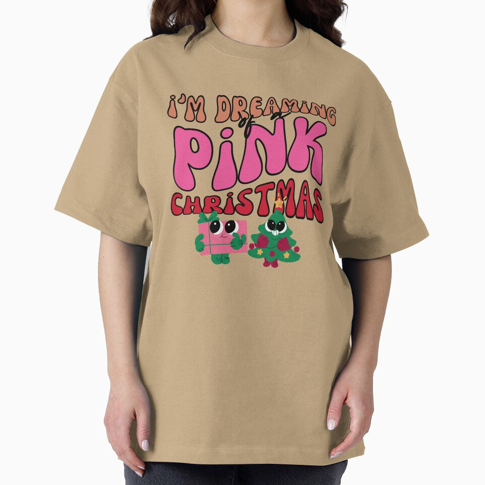 I'm Dreaming of a Pink Christmas pink and red retro 70s aesthetic by LaurenPittaway