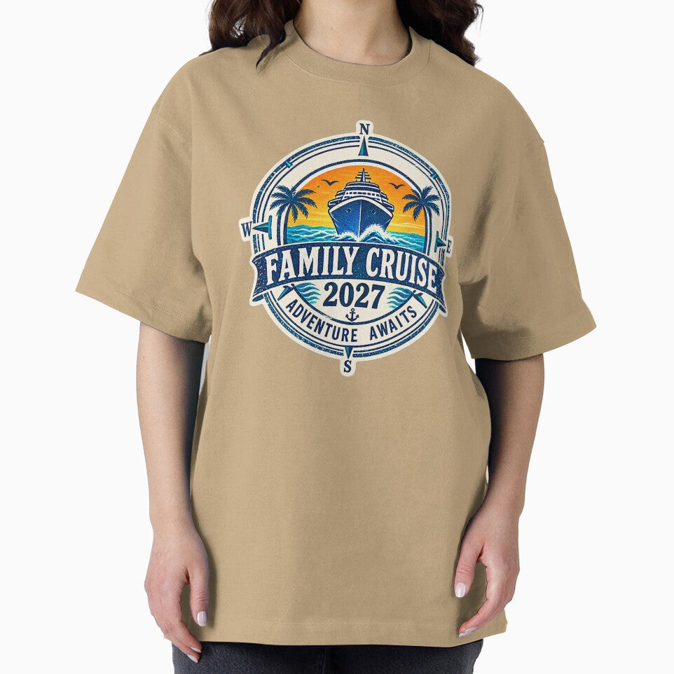 TRAVEL COLLECTION - FAMILY CRUISE - PASSPORT - IMMIGRATION STAMP - HOTEL STICKER TAG • 2027 - ADVENTURE AWAITS v5 by WheelieGdArt